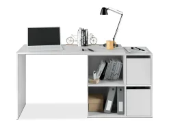 Mesa de escritorio multiposición Spacio Blanco Artik (Blanco Mate)