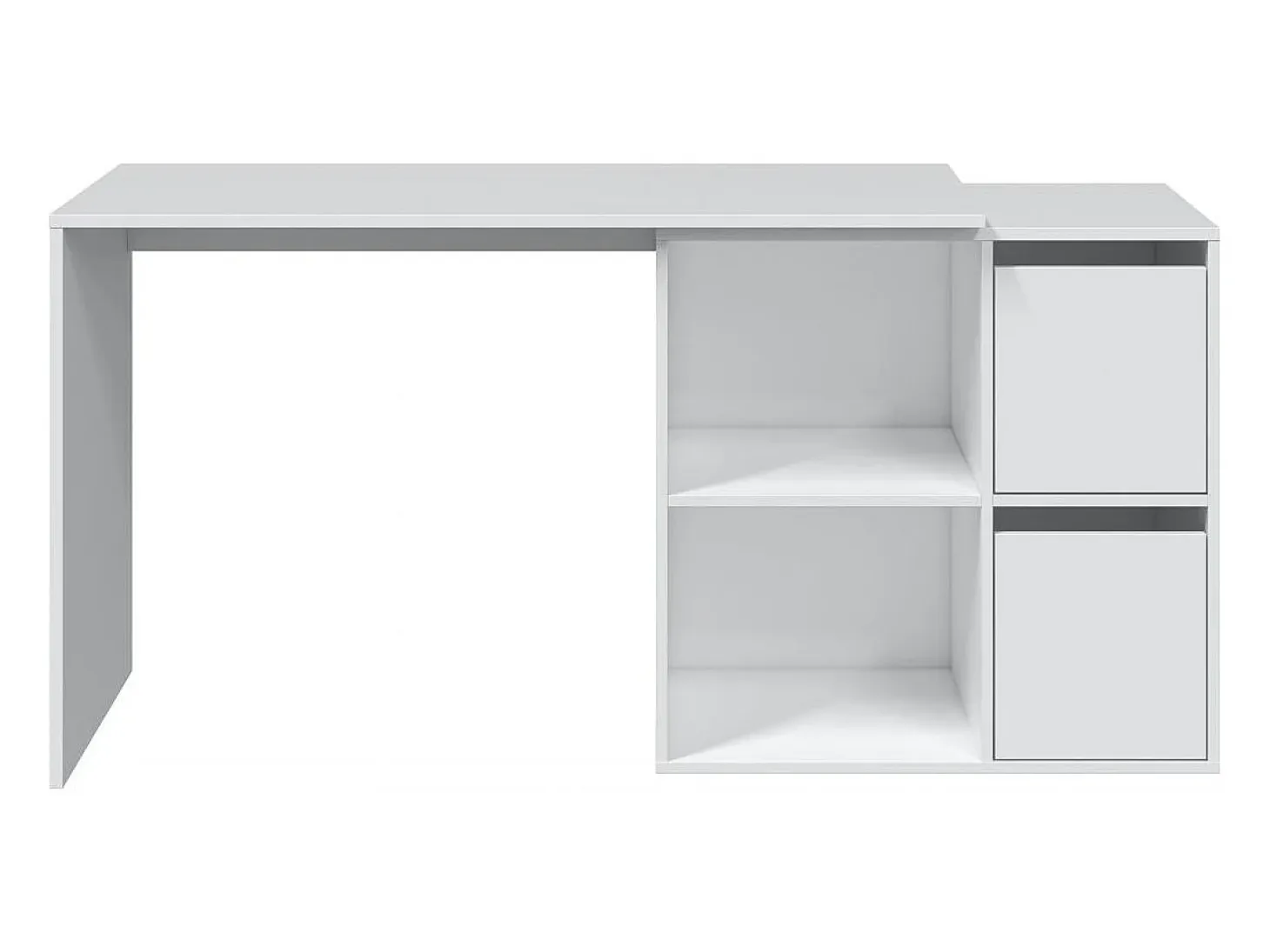Mesa de escritorio multiposición Spacio Blanco Artik (Blanco Mate)