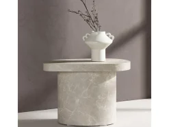 Mesa de esquina Båstad gris claro.