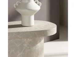 Mesa de esquina Båstad gris claro.