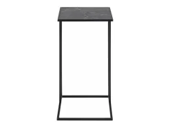 Mesa de esquina Infinity decoración mármol negro.