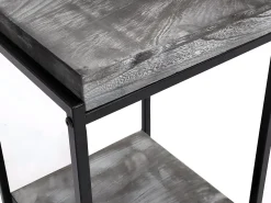 Mesa de flores MCW-K71, gris oscuro, 82cm