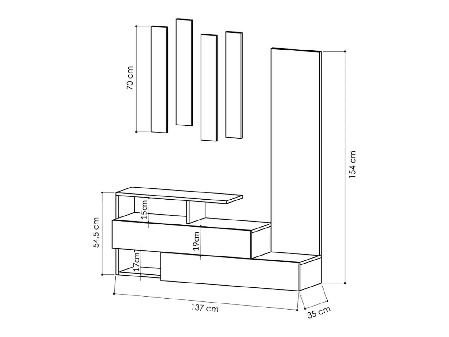 Mesa de madera extensible para 6 personas DYNIA