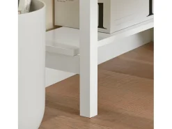 Mesa de Ordenador, Mesa de Escritorio con un Cajón, Triangular,Blanco,FWT31-W SoBuy ES