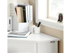Mesa de Ordenador, Mesa de Escritorio con un Cajón, Triangular,Blanco,FWT31-W SoBuy ES