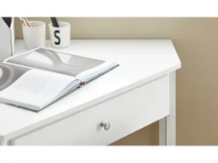 Mesa de Ordenador, Mesa de Escritorio con un Cajón, Triangular,Blanco,FWT31-W SoBuy ES