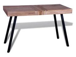Mesa de salón de madera de teca reciclada