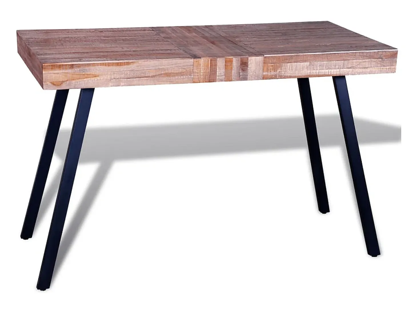 Mesa de salón de madera de teca reciclada