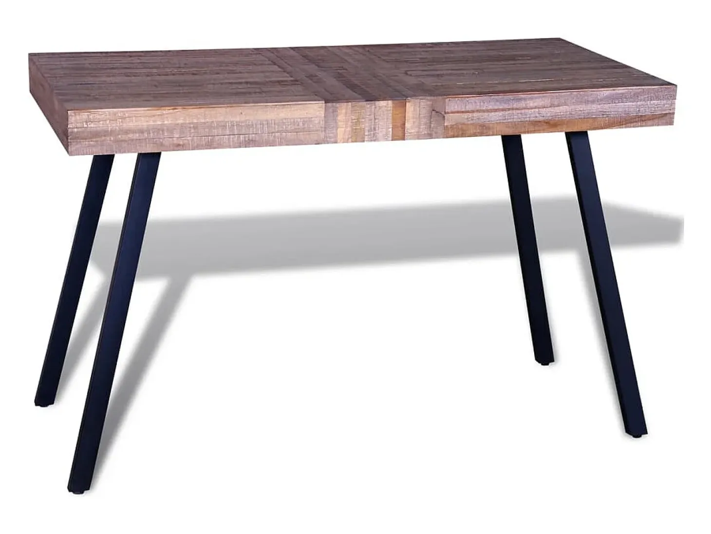 Mesa de salón de madera de teca reciclada