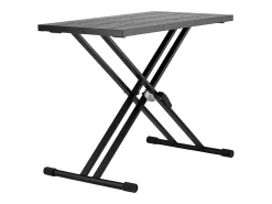 Mesa DJ Portátil SucceBuy, Mesa DJ con Soporte Portátil para Portátil, Altura Ajustable, Soporte con Doble Refuerzo en X