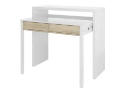 Mesa escritorio extensible con 2 cajones - L100 cm - Consola