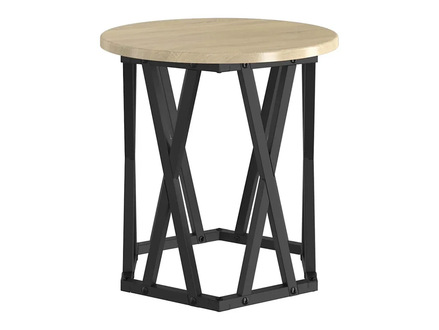 Mesa lateral 2 piezas Roble Sonoma 50 x 50 x 40 cm