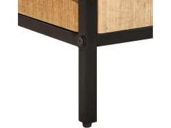 Mesa lateral Marrón 35 x 35 x 45 cm madera maciza de mango