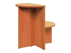 Mesa lateral Marrón cera 50 x 40 x 50 cm Madera maciza de pino