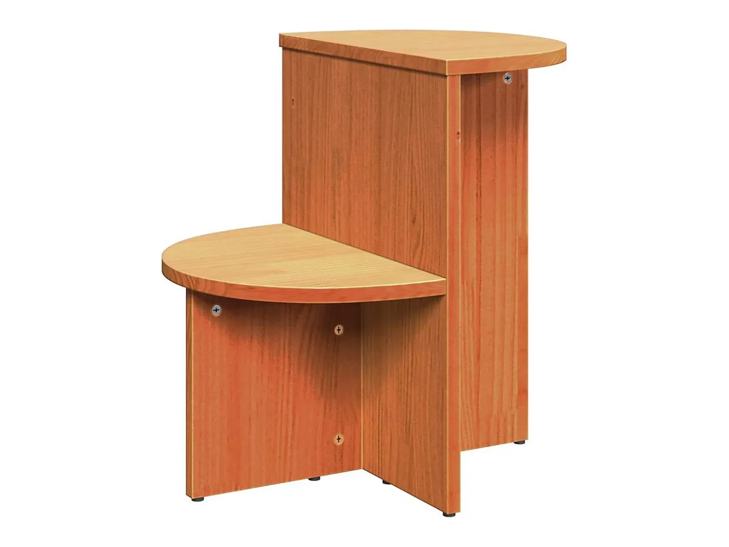 Mesa lateral Marrón cera 50 x 40 x 50 cm Madera maciza de pino