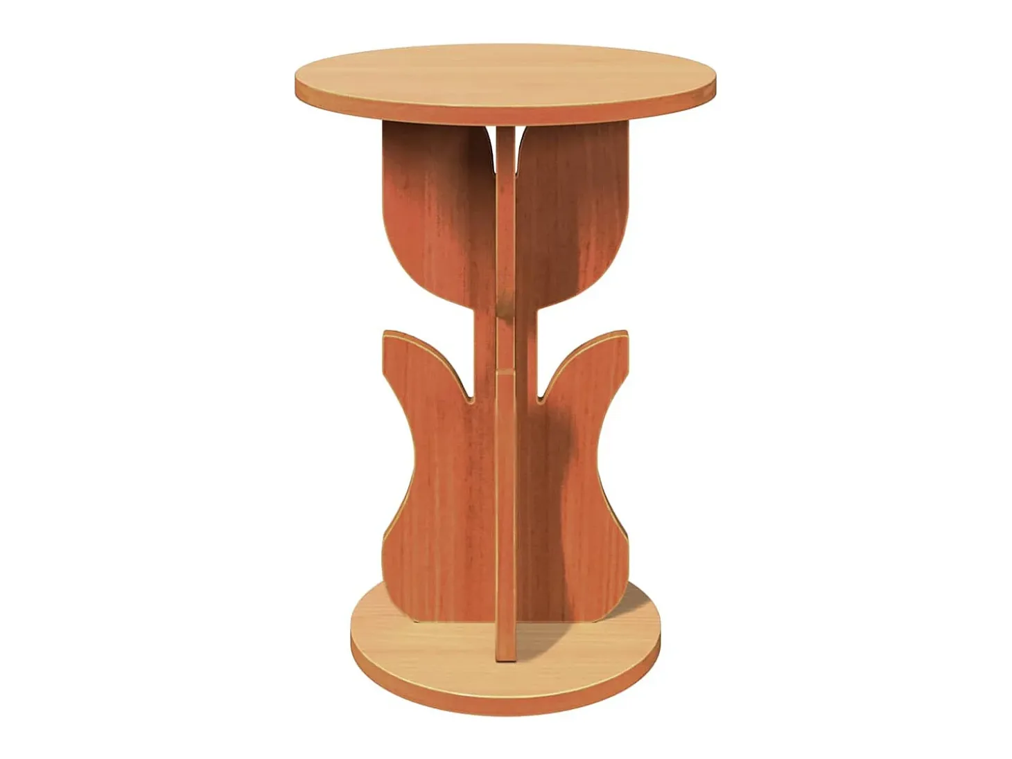 Mesa lateral Marrón cera 39.5 x 39.5 x 53.5 cm