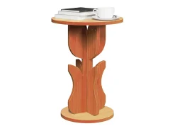 Mesa lateral Marrón cera 39.5 x 39.5 x 53.5 cm