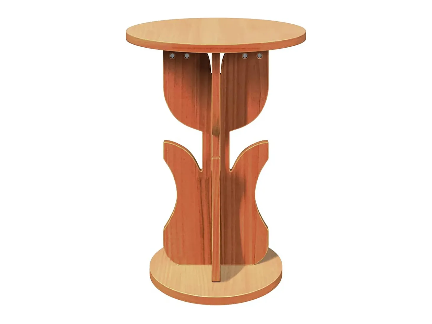 Mesa lateral Marrón cera 39.5 x 39.5 x 53.5 cm