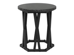 Mesa Lateral Nido 3 piezas Roble negro 53 x 53 x 40 cm