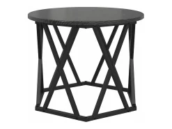 Mesa Lateral Nido 3 piezas Roble negro 53 x 53 x 40 cm