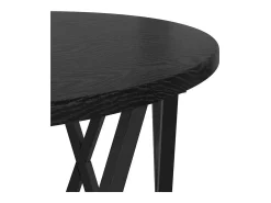 Mesa Lateral Nido 3 piezas Roble negro 53 x 53 x 40 cm
