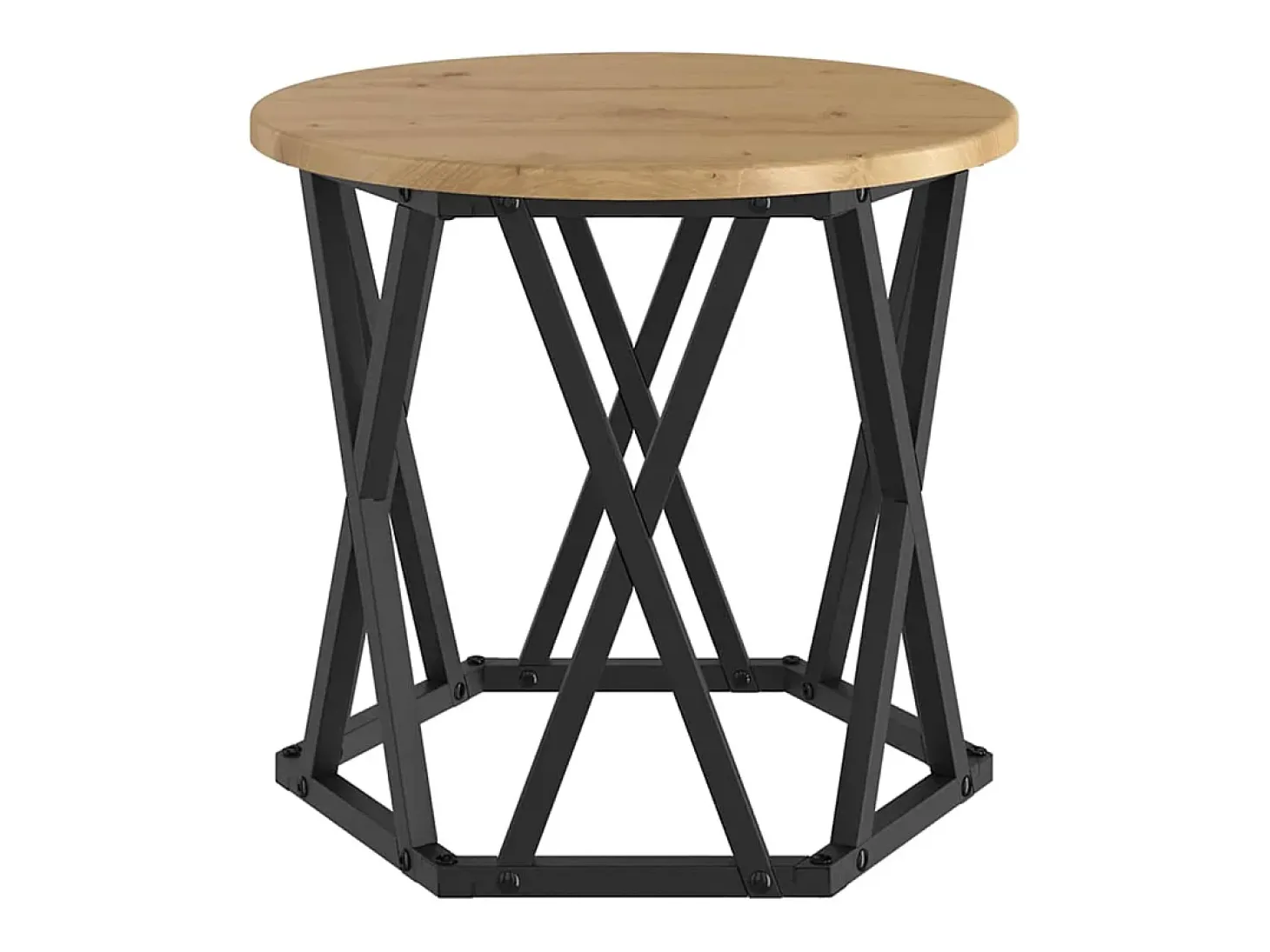 Mesa Lateral Nido 3 piezas Roble artisan 53 x 53 x 40 cm