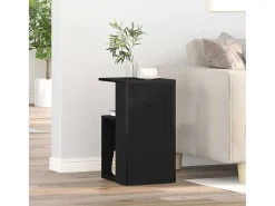 Mesa lateral Roble negro 36 x 30 x 56 cm Madera contrachapada