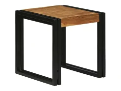 Mesa Nido 3 piezas Madera de acacia maciza y un metal