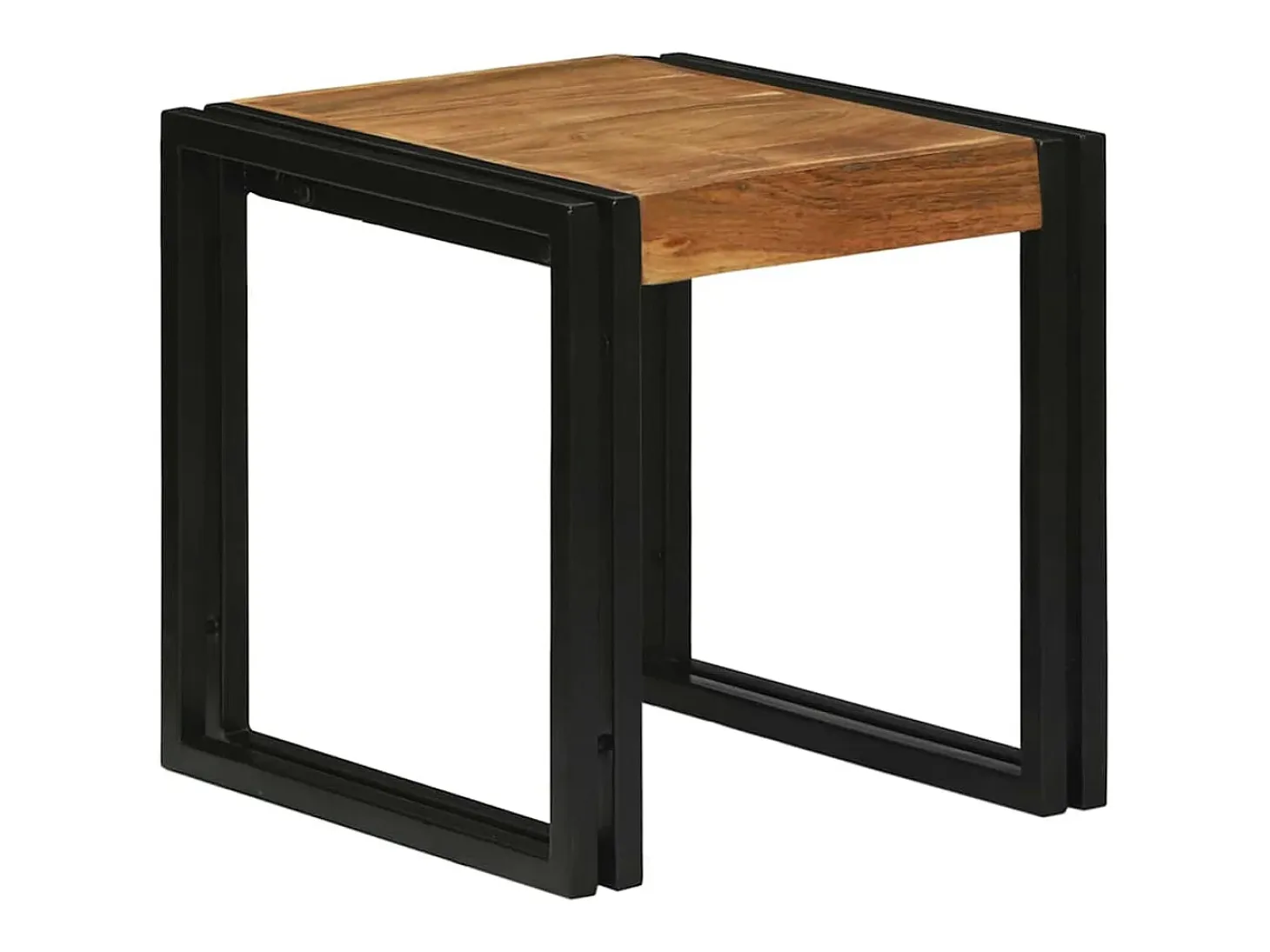Mesa Nido 3 piezas Madera de acacia maciza y un metal