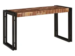Mesa Nido 3 piezas Marrón y negro madera maciza reciclada