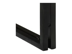 Mesa Nido 3 piezas Marrón y negro madera maciza reciclada