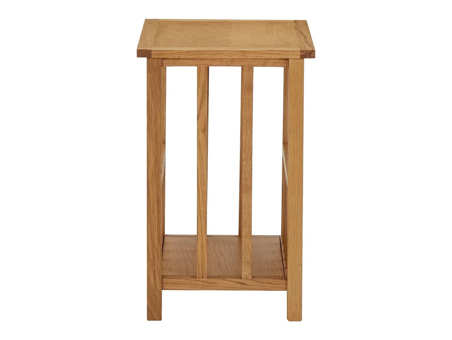 Mesa revistero madera maciza de roble 45x35x55 cm ES804470