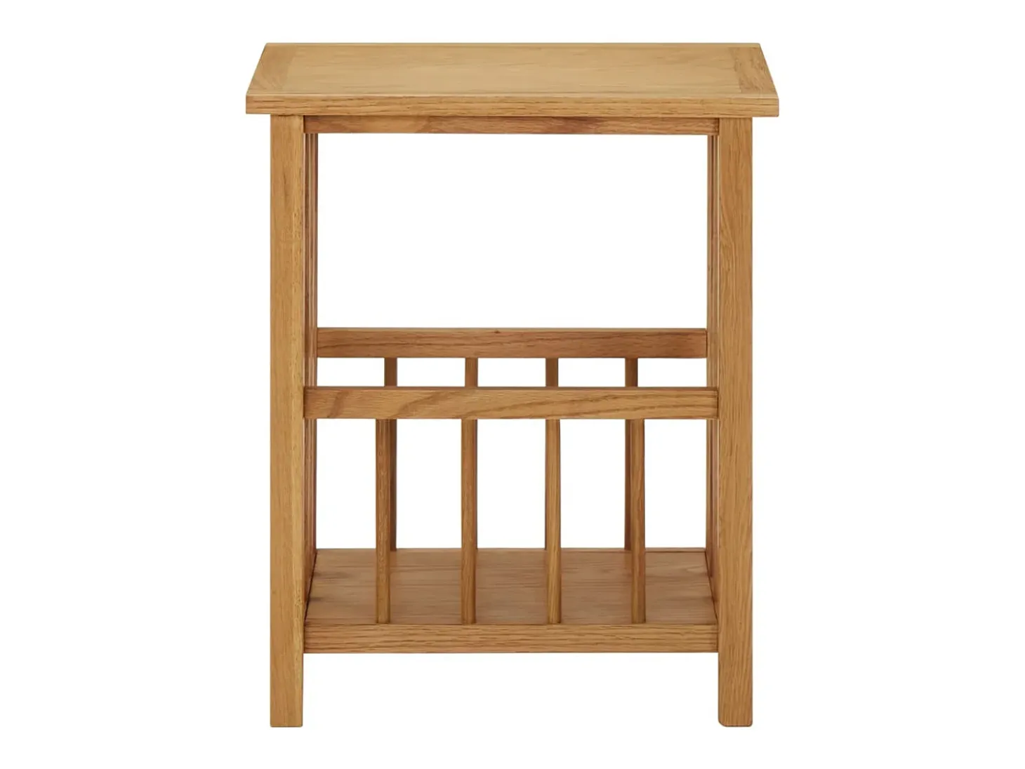 Mesa revistero madera maciza de roble 45x35x55 cm ES804470
