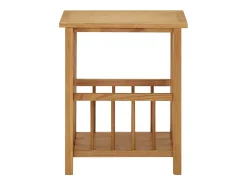 Mesa revistero madera maciza de roble 45x35x55 cm