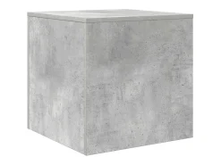 Mesas apilables 3 piezas madera contrachapada gris hormigón