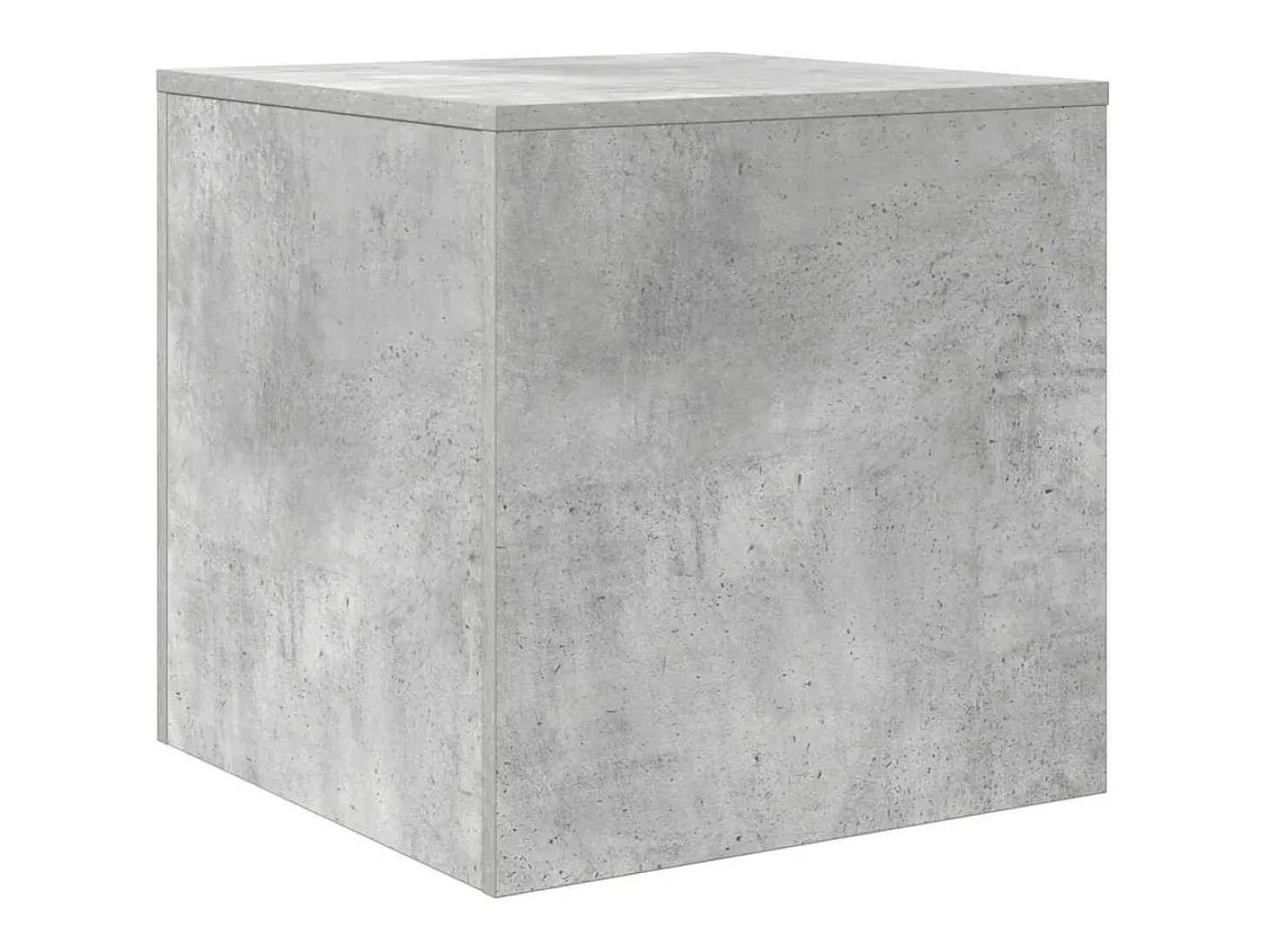 Mesas apilables 3 piezas madera contrachapada gris hormigón