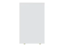 Mesas apilables 3 piezas madera contrachapada blanco