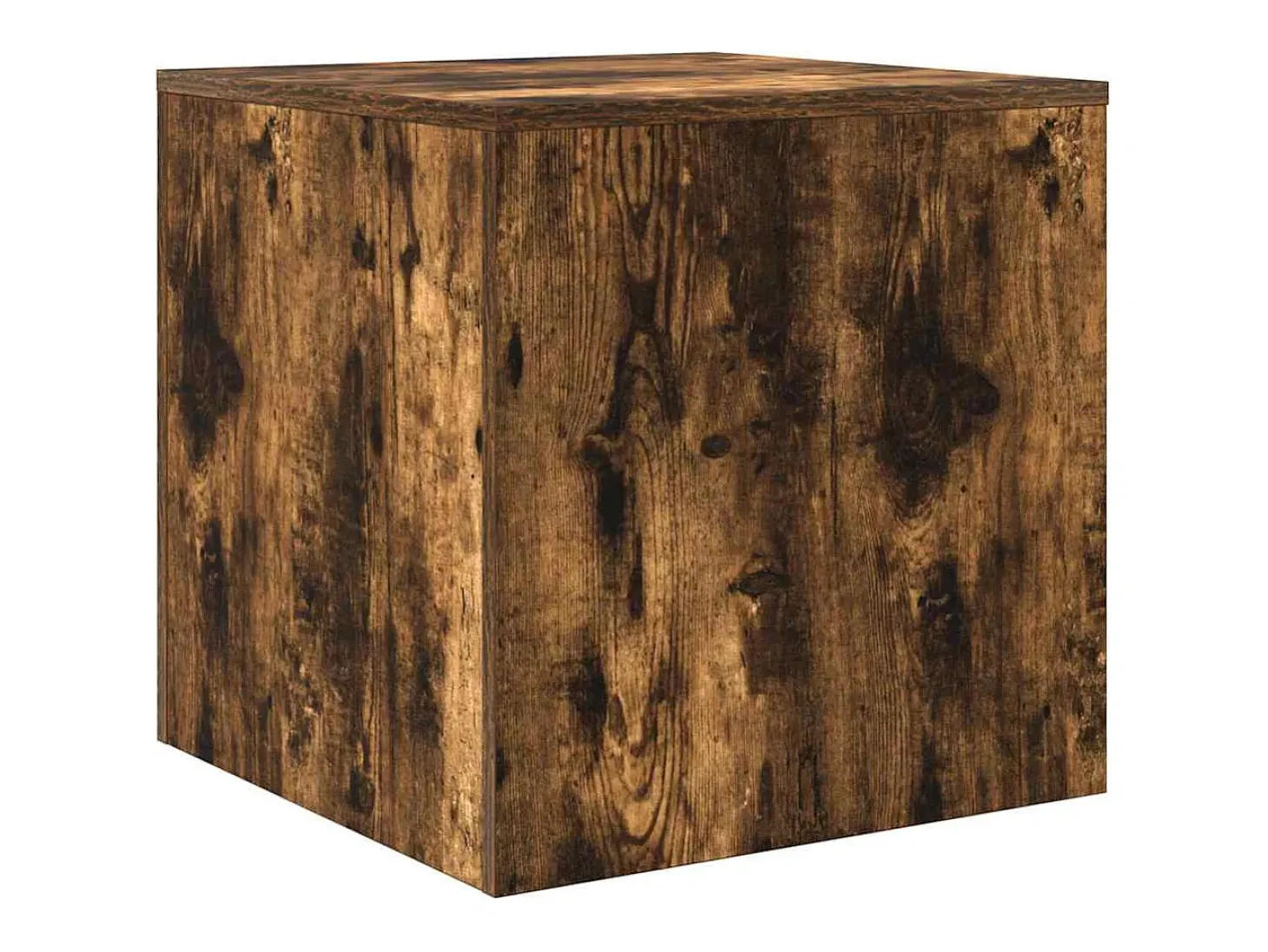 Mesas apilables 3 pzas madera contrachapada roble ahumado