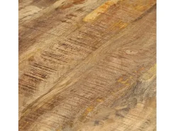 Mesas apilables 3 unidades madera rugosa de mango