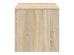 Mesas auxiliares 3 pzas madera contrachapada color roble Sonoma