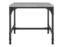Mesas auxiliares 2 uds contrachapada gris Sonoma 40x40x35 cm