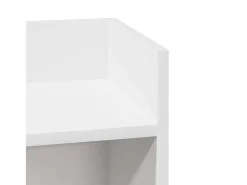Mesas auxiliares 2 uds con estante blanco 25,5x27x60 cm