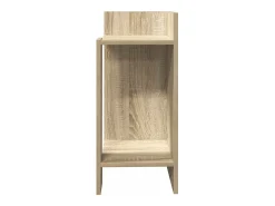 Mesas auxiliares 2 uds con estante roble sonoma 25,5x27x60 cm