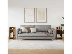 Mesas auxiliares 2 uds con estante madera vieja 25,5x27x60 cm