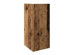 Mesas auxiliares 2 uds con estante madera vieja 25,5x27x60 cm