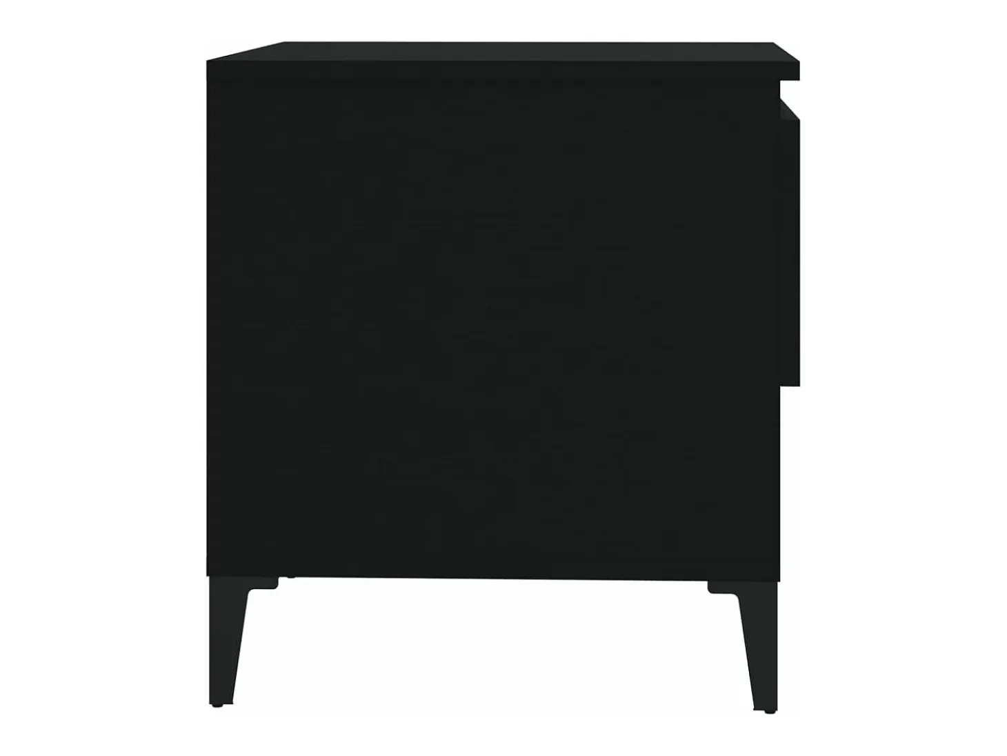 Mesas auxiliares 2 uds madera contrachapada negro 50x46x50 cm