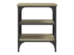 Mesas auxiliares 2 uds madera roble Sonoma 40x42x50 cm