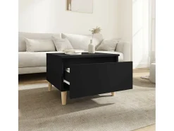 Mesas auxiliares 2 uds madera contrachapada negro 50x46x35 cm
