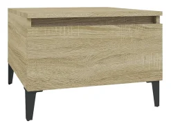 Mesas auxiliares 2 uds madera roble Sonoma 50x46x35 cm