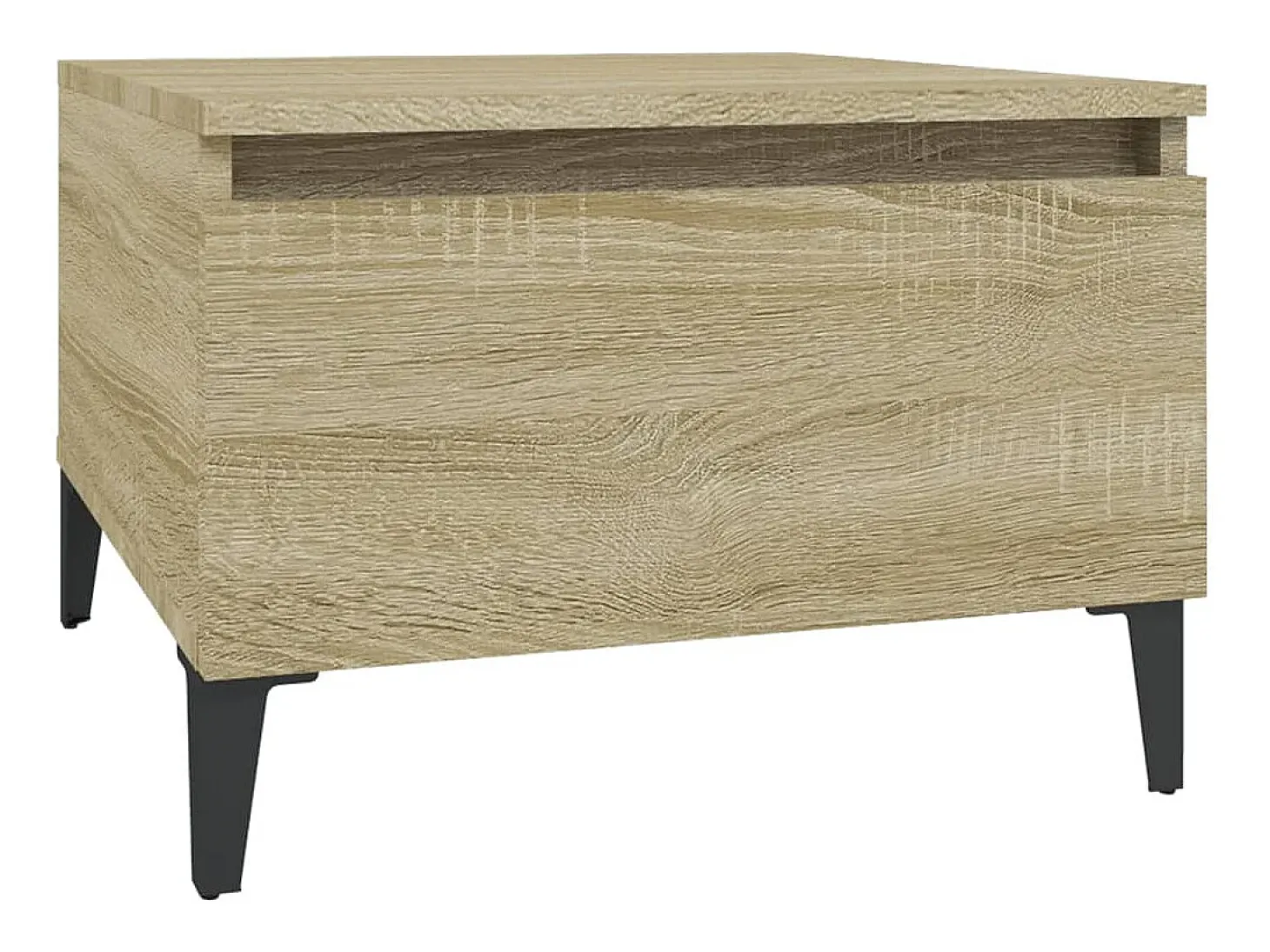 Mesas auxiliares 2 uds madera roble Sonoma 50x46x35 cm